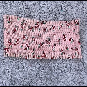 floral bathing suit top